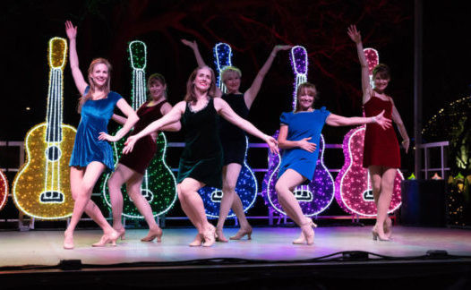 Synergy Dance Studio performance at the Austin Trail of Lights, a synergy dance tradition.