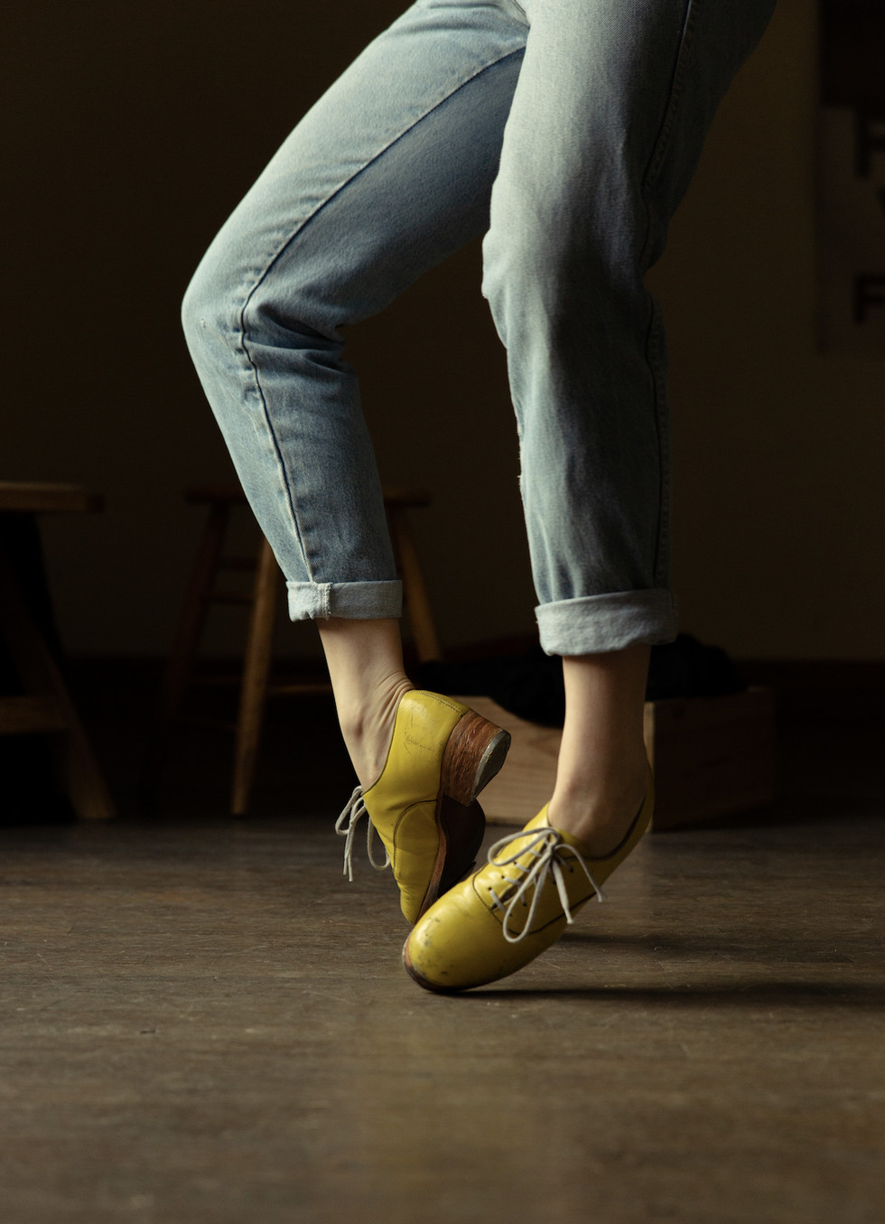 Demi Remick, a tap dancer, highlighting the importance of foot care for tap dancers and the sounds they create.