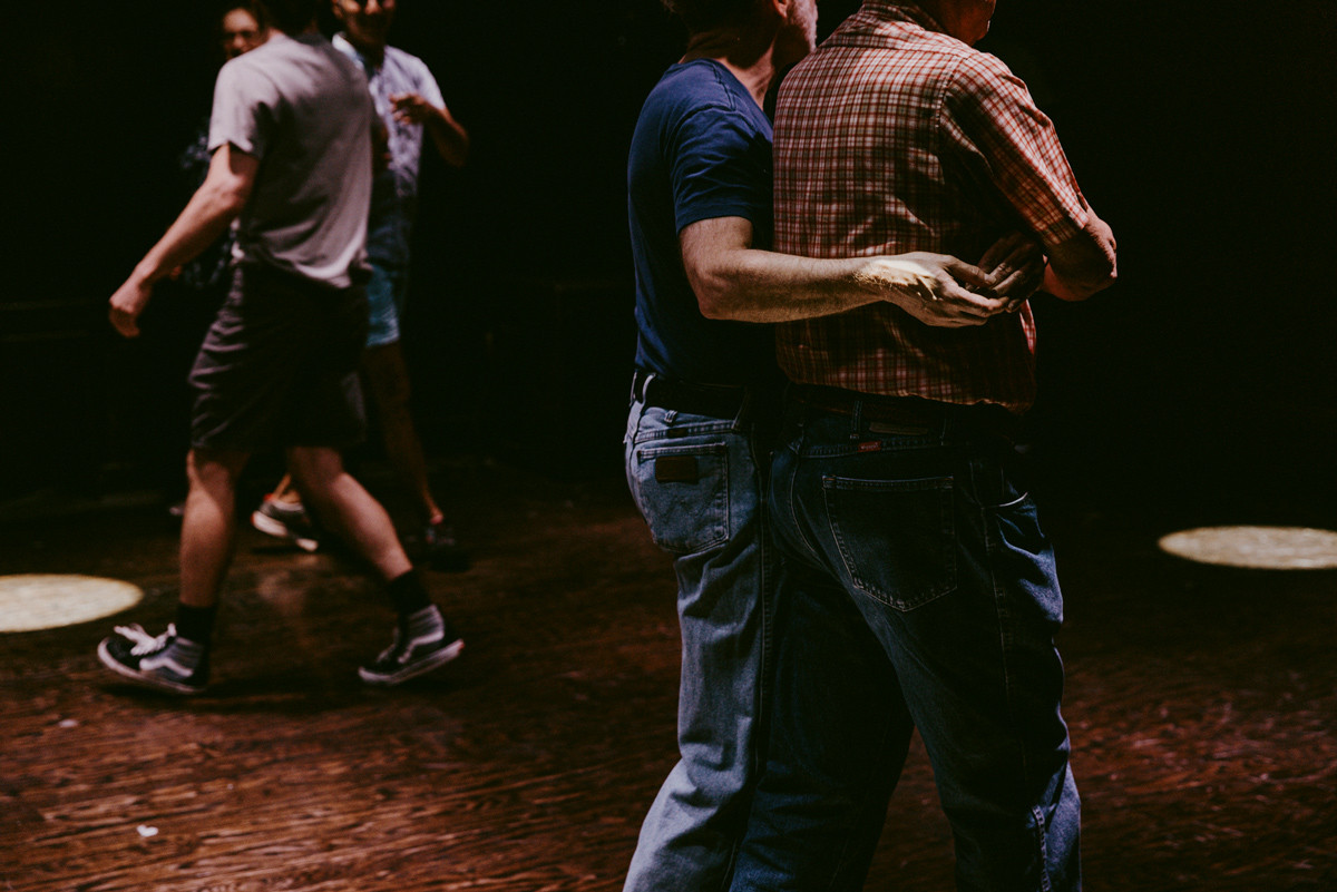 Joyful community and laughter during a DanceOut Atlanta line dancing session in Atlanta
