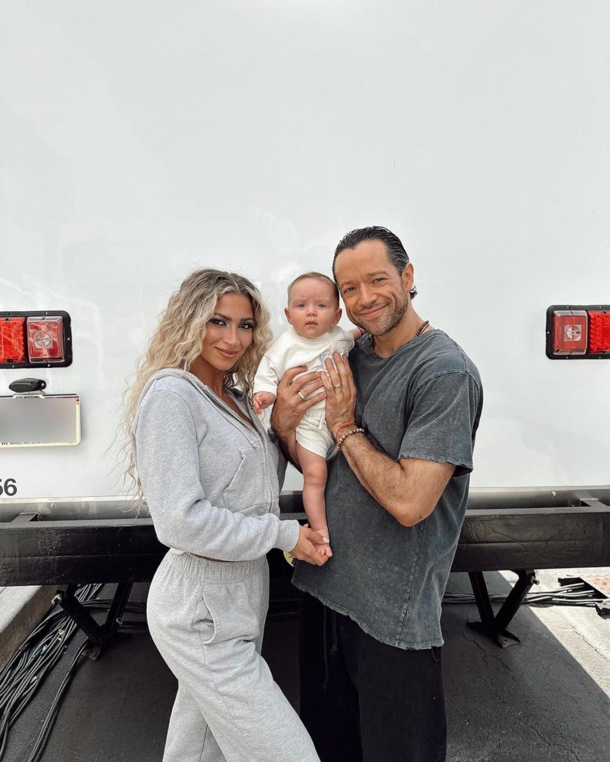 Daniella Karagach and husband Pasha Pashkov welcomed their daughter Nikita in May 2023. (Daniella Karagach Pasha Pashkov Nikita family)