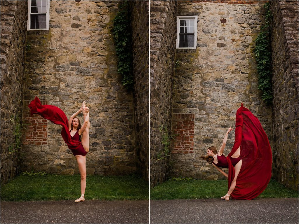 Dance photography capturing the fluidity and grace of ballet movements.
