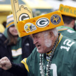 Eugene Greening tailgates before an NFL football game between the Green Bay Packers and the San Francisco 49ers Monday, Oct. 15, 2018, in Green Bay, Wis. (AP Photo/Mike Roemer)