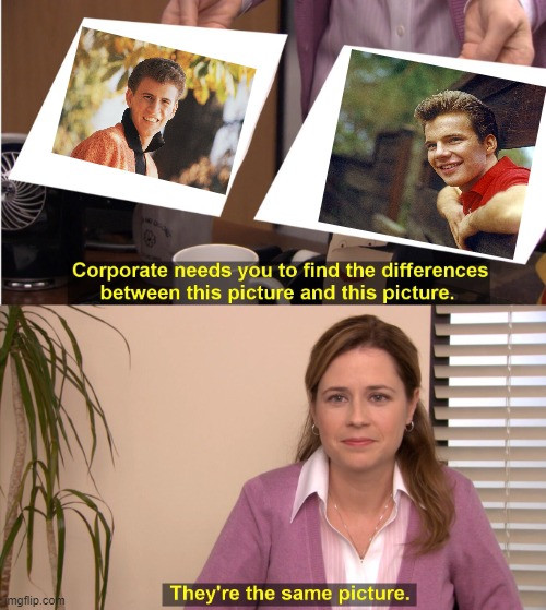 Bobby Rydell and Bobby Vee meme