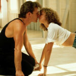 Baby and Johnny practicing dancing together in Dirty Dancing
