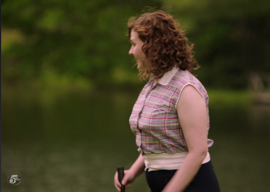 Another questionable outfit choice for Abigail Breslin in Dirty Dancing 2017 movie