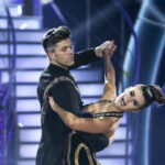 Darren Kennedy and Karen Byrne performing a Tango on Dancing with the Stars