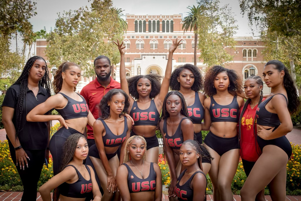 Princess Isis Lang, founder of the University of Southern California Cardinal Divas, bringing majorette dance to a non-HBCU setting.