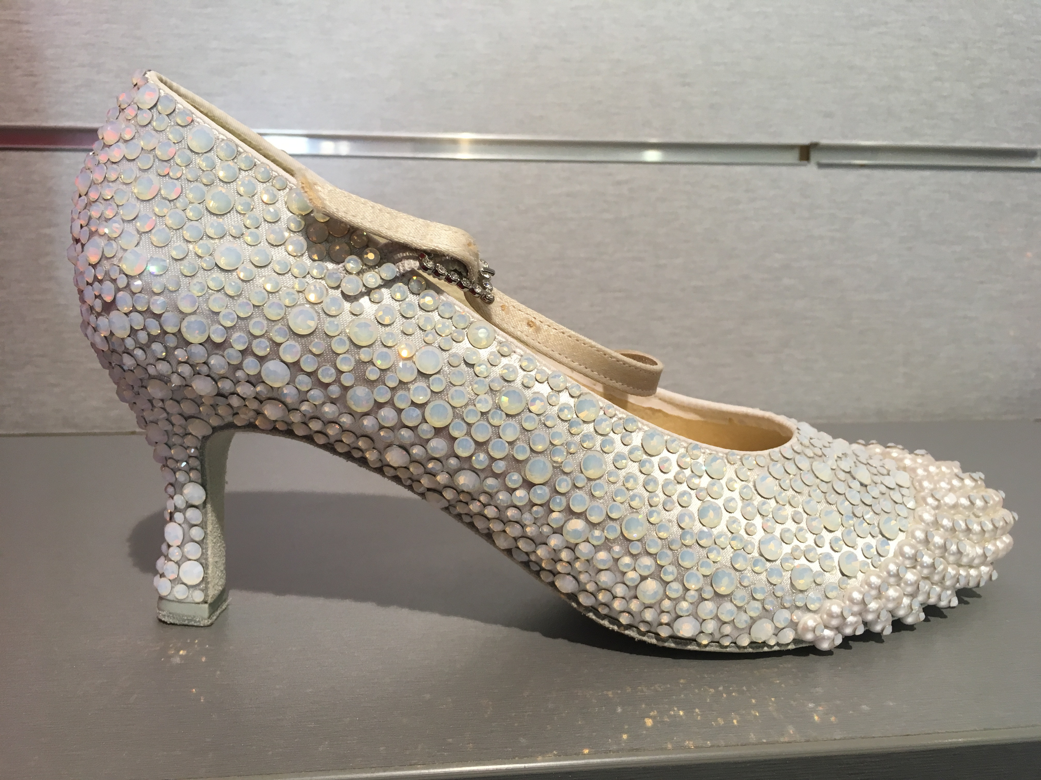 Elegant dance shoes that could also be perfect for a wedding, suggesting the versatile and sophisticated style of some dance footwear.