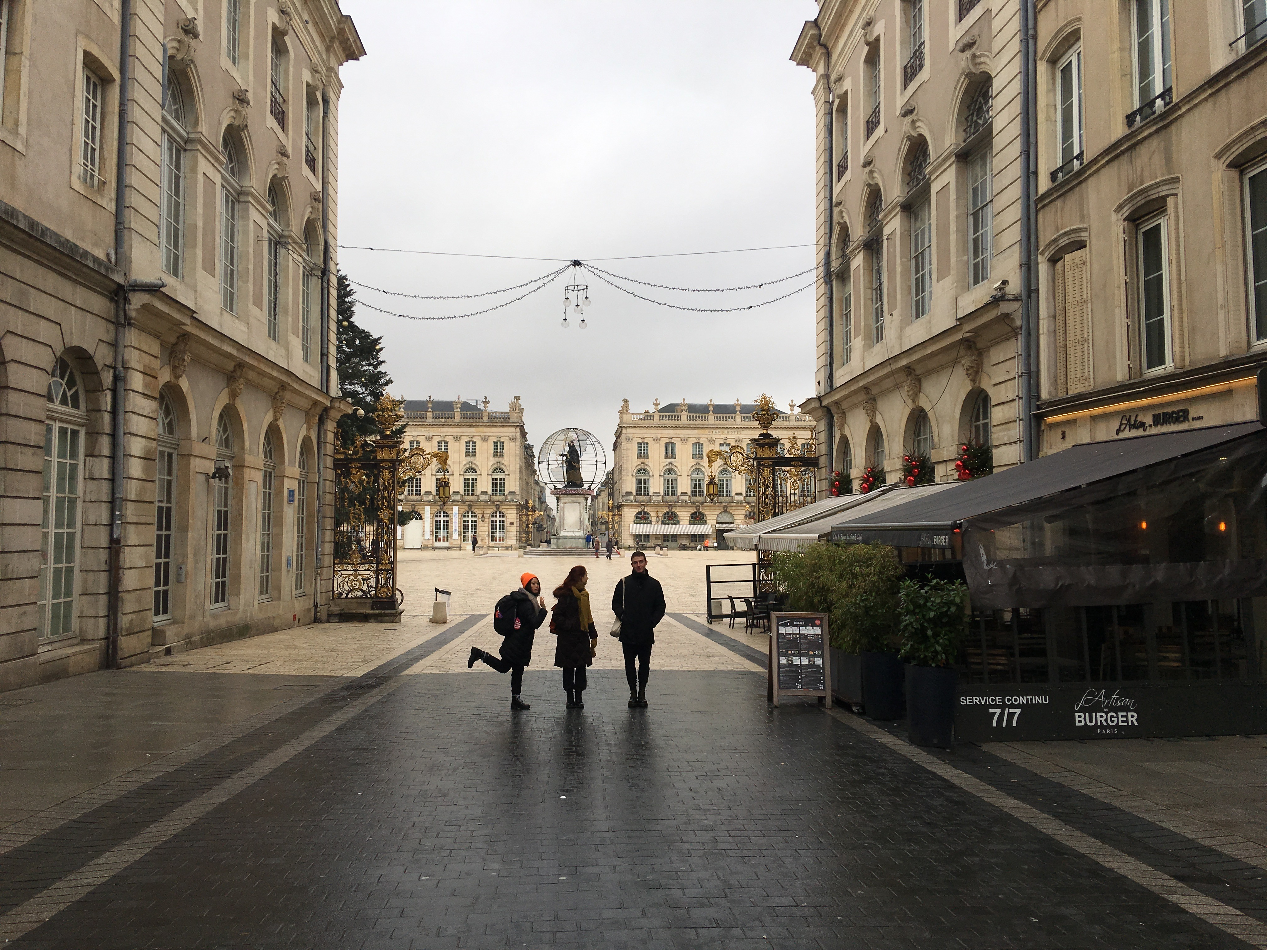 Friends exploring Place Stanislas, Nancy, France