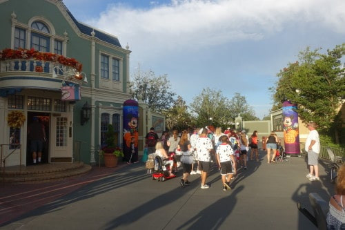 Space Mountain in Near Darkness for Halloween Party