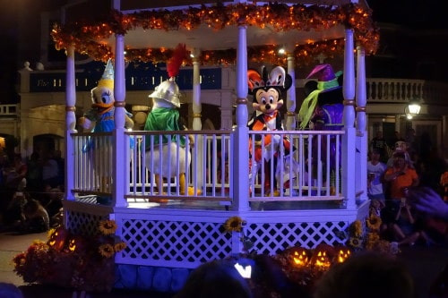 Disney Characters in Halloween Parade