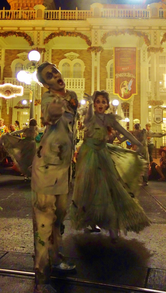 Mickey Mouse Waving in Halloween Parade