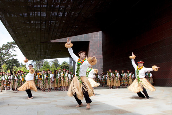 Patrick Makuakakane 6 Photo capturing the grace and fluidity of Hawaiian dance, emphasizing its storytelling aspect