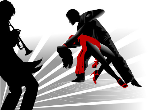 Passionate salsa dancer in motion, highlighting the energy and movement of what is often considered a Latin dance, but this article explores its American roots.