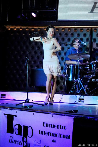 Dance shoes on stage, perfect for swing and Charleston routines