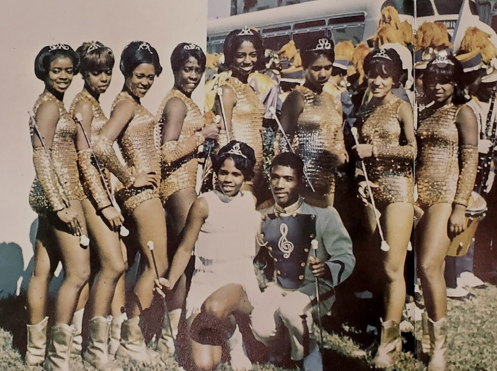 The pioneering Alcorn State University Golden Girls, the first HBCU majorette dance line, circa 1960s.