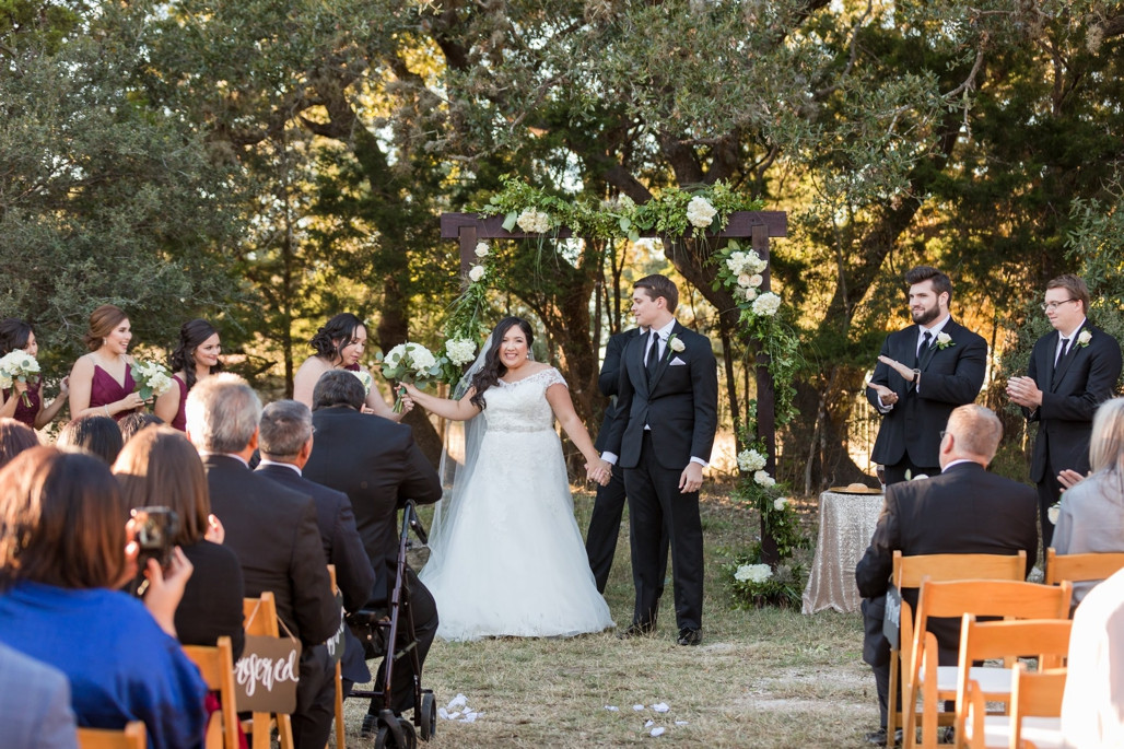 Father daughter dance at Fischer Dance Hall wedding reception
