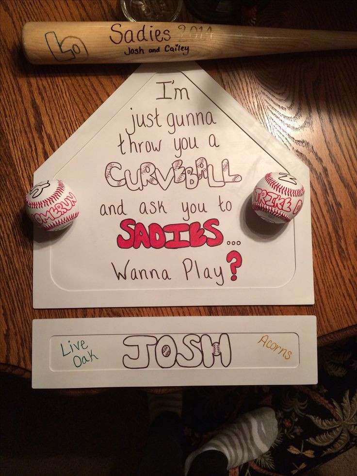 Sadie Hawkins Baseball Invitation