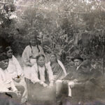 Alfred White listening to the story of the Ghost Dance at the Seger Colony, 1901