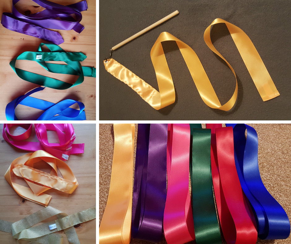 Selection of worship dance ribbons