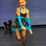 Competitive dancer in a stunning costume
