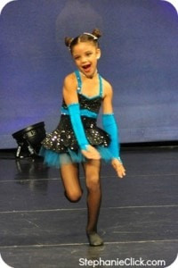 Competitive dancer in a stunning costume