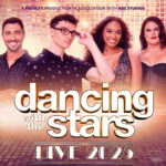 Dancing with the Stars Live promotional image featuring professional dancers in dynamic poses, showcasing the tour's energy and excitement