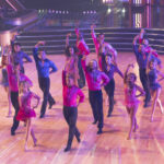 Dancing couple during performance