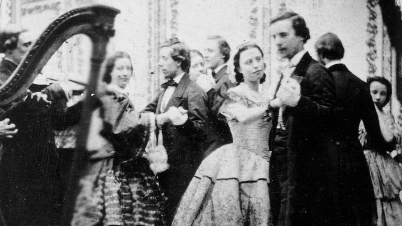 Victorian ball scene