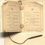 Miss Gladys Ewing's dance card from 1912