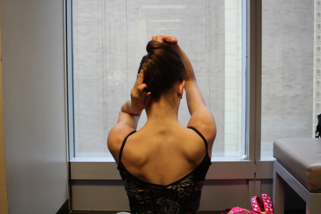 Forming the french twist shape