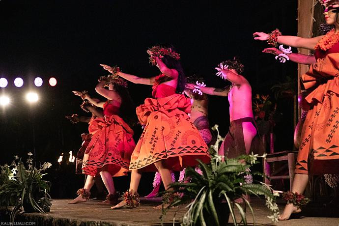 A Hula Kahiko Performance Showcasing Traditional Instruments and Costumes