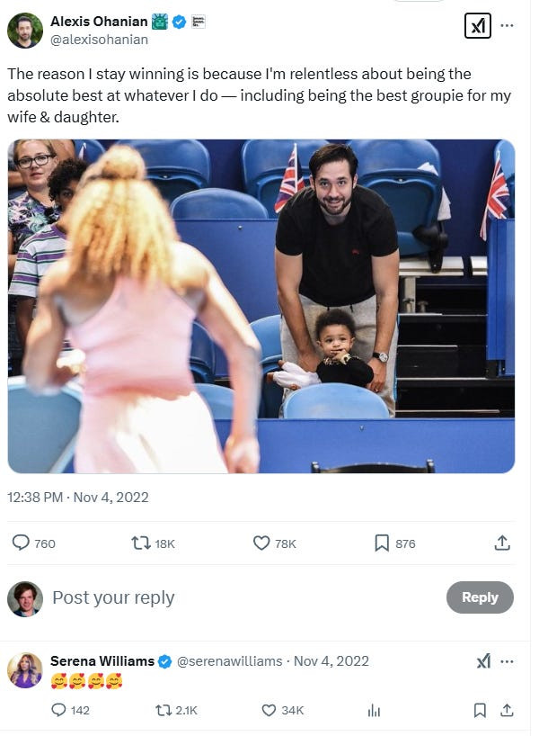 Alexis Ohanian and Serena Williams