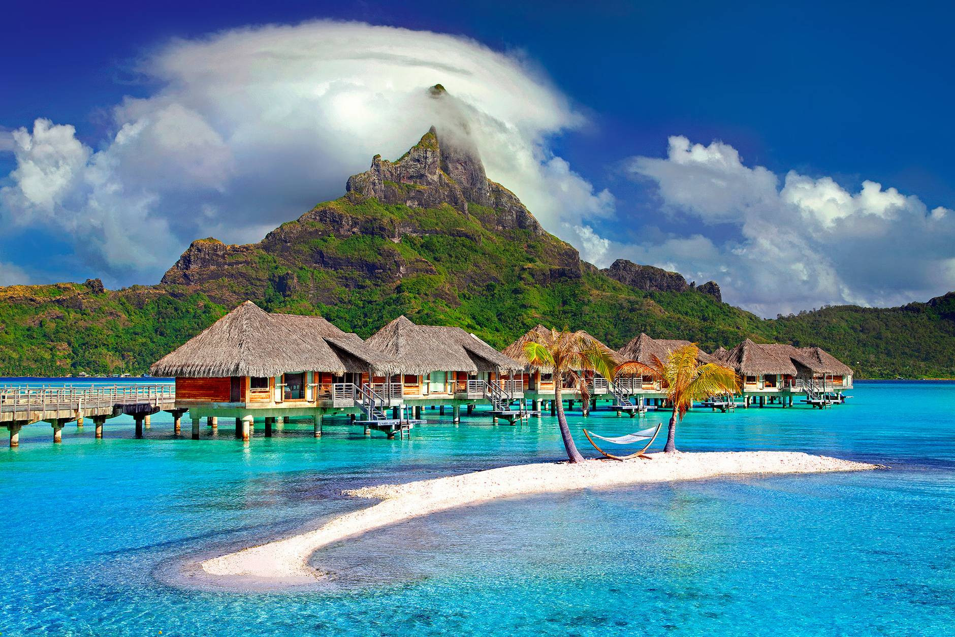 Polynesian cottages
