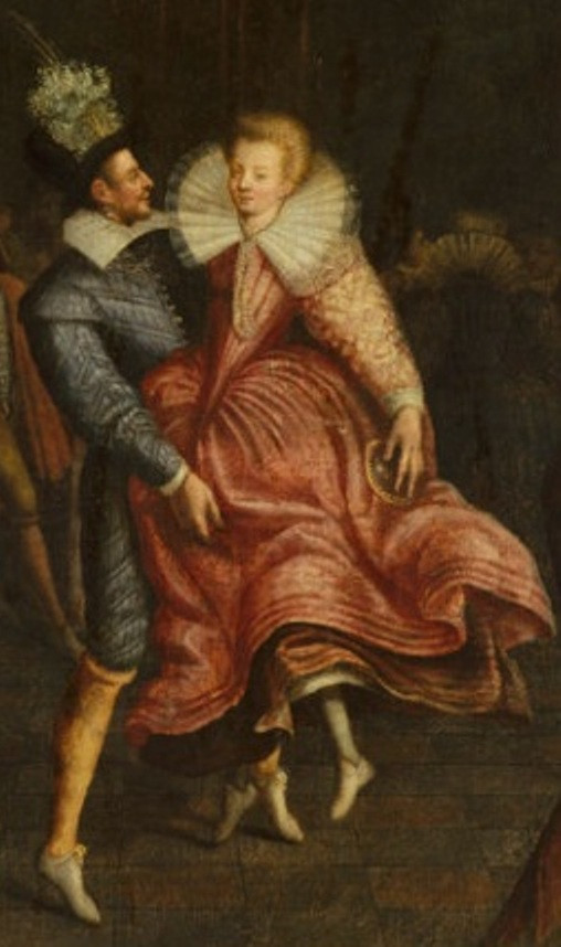 Couple Dancing La Volta