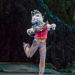 Bennet Gartside as Bottom in *The Dream* (Bill Cooper, courtesy Royal Opera House). Pointe work is a powerful way for men to show admiration for female dancers